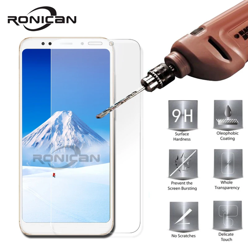 RONICAN Protective Glass for Xiaomi Redmi 5 Plus Glass Screen Protector 9H 2.5D Phone Tempered Glass for Xiaomi Redmi 5 Glass