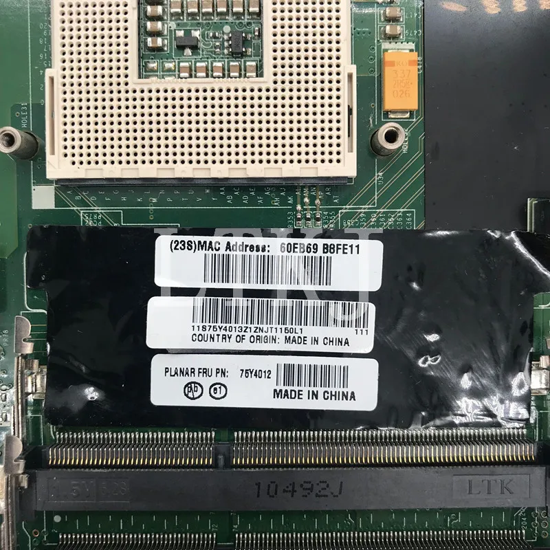 Высококачественная материнская плата для ноутбука Thinkpad L512 75Y4012 DA0GC8MB8E0 HM65 100%