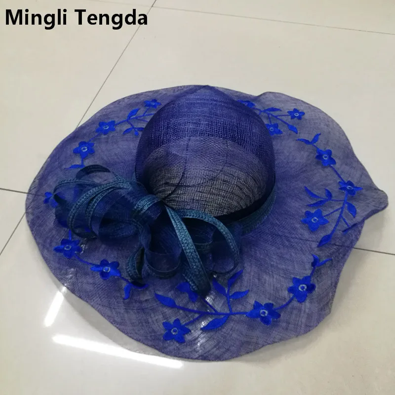 Mingli Tengda Свадебная шляпа с черными перьями необычная Тиара для невесты льняная