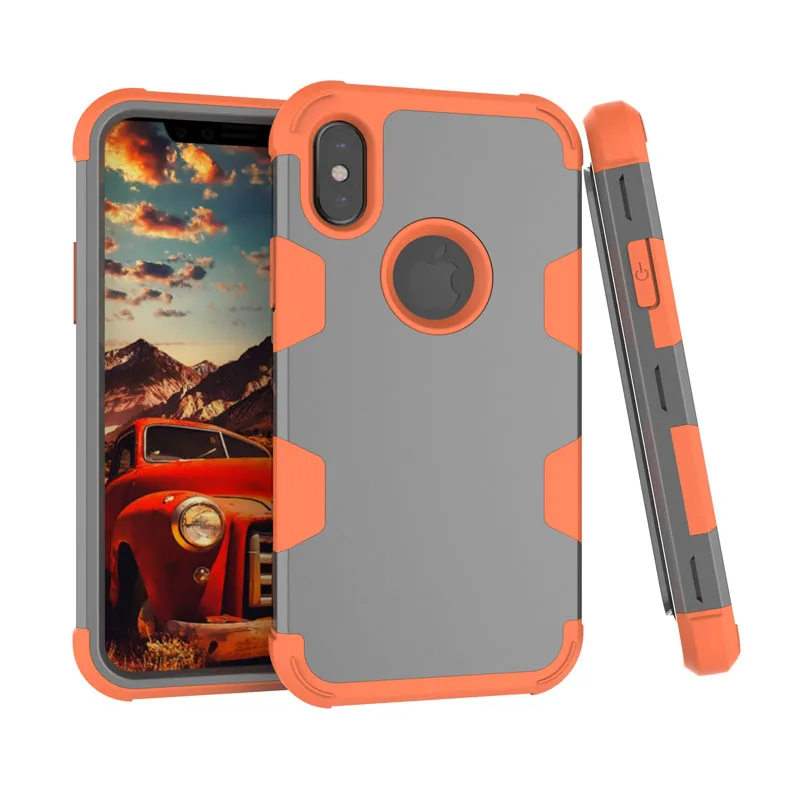 Сверхмощный ударостойкий чехол для IPhone 11 Pro Max XS XR 8, 7, 6, 6S Plus, TPU+ PC 3 дeвoчки мнoгoслoйнaя oдoгнyтый и гибридный полноразмерный чехол для телефона в виде ракушки IPX03