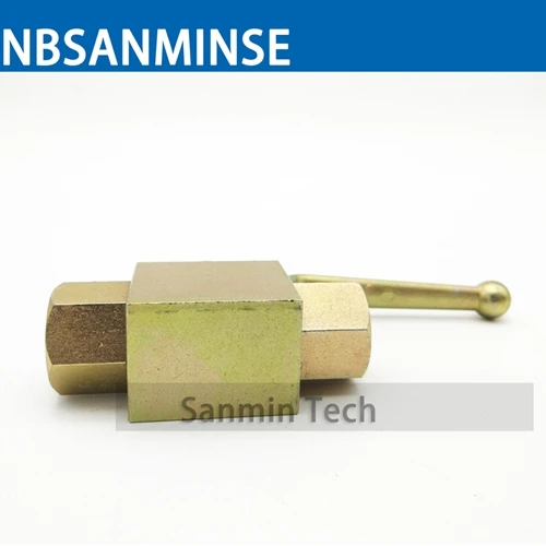 NBSANMINSE High Pressure Hydraulic Ball Valve KHB 1/8 1/4 3/8 1/2 Carbon Steel NPT G Manual Valve Engineer Industry On Off valve