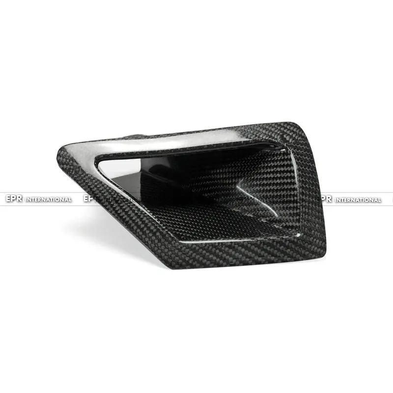 Car-styling Carbon Fiber Front Bumper Duct Set Glossy Fibre Finish Air Vent Accessories Racing Trim Fit For Nissan 370Z Z34 | Автомобили и
