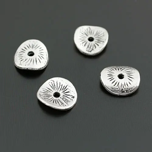 (28670)100 шт 9x8 мм античный Стиль цинковый сплав Круглые или изогнутые ЩЕТОЧНЫЕ диски