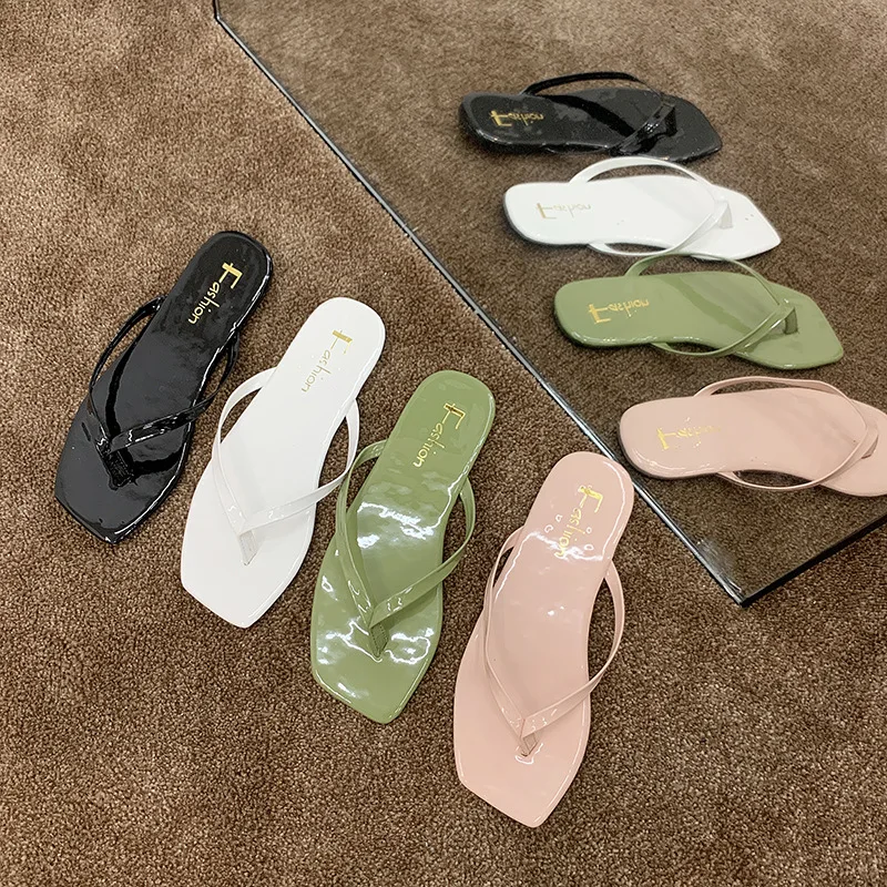 PDMOSY/Летние повседневные Нескользящие женские пляжные вьетнамки шлепанцы