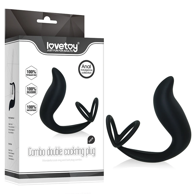 Lovetoy кольцо для пениса пробка Ass-Gasm двойное силиконовое и Анальная Анальный