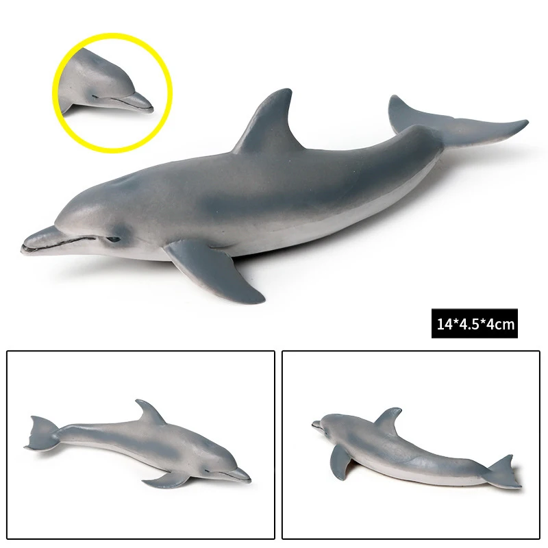 1pcs 14*4.5*4cm Cute Dolphin Marine animal realistic Plastic Lifelike toy model vivid lively children birthday gift | Игрушки и хобби
