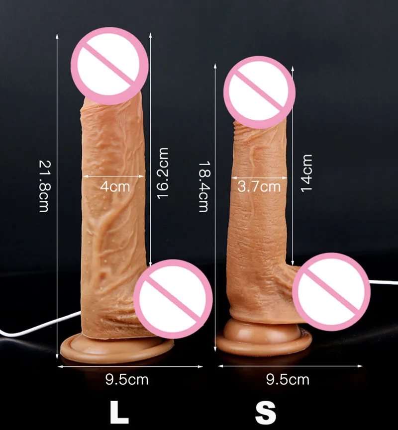 12 Частотный Телескопический пенис супер реалистичный фаллоимитатор вибратор