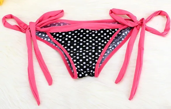Sexy Lady Women's V-neck Polka Dot Straps Bandage Bikini Set 31 |