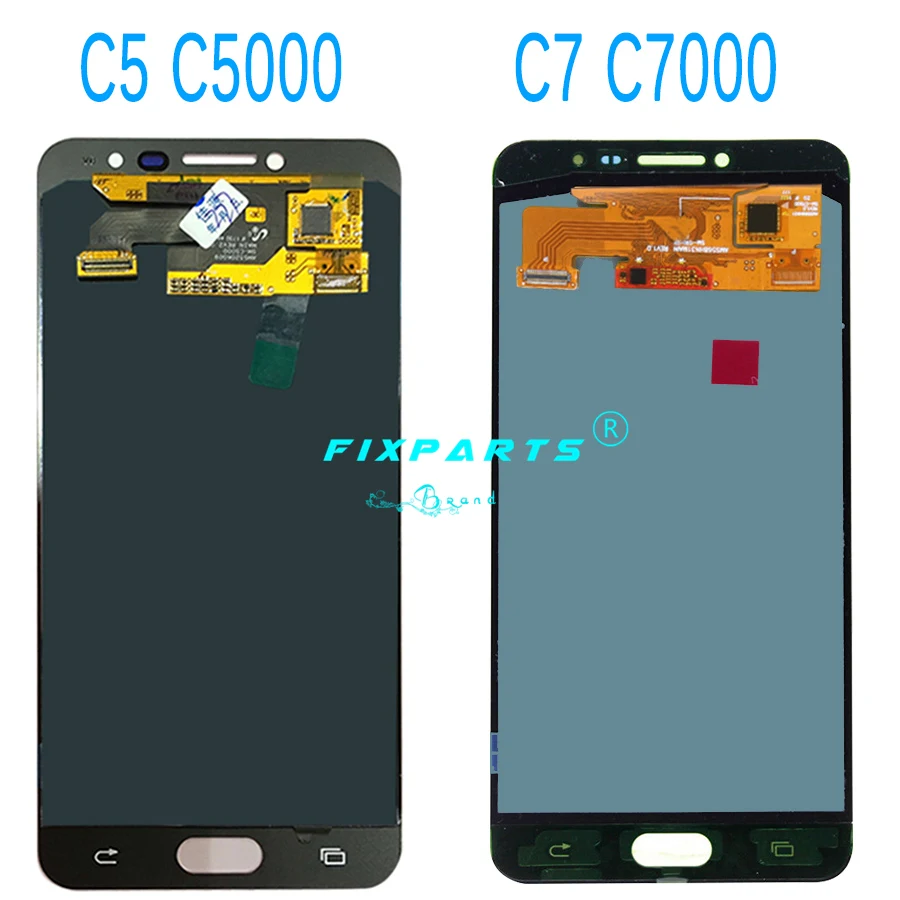 Оригинальный 5 7 "AMOLED LCD C5000 для SAMSUNG Galaxy C7 ЖК дисплей C7000 сенсорный экран