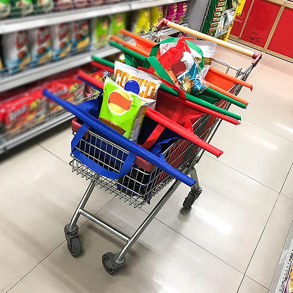 4 шт./компл. сумка на колесиках для покупок Складная многоразовая Экологичная