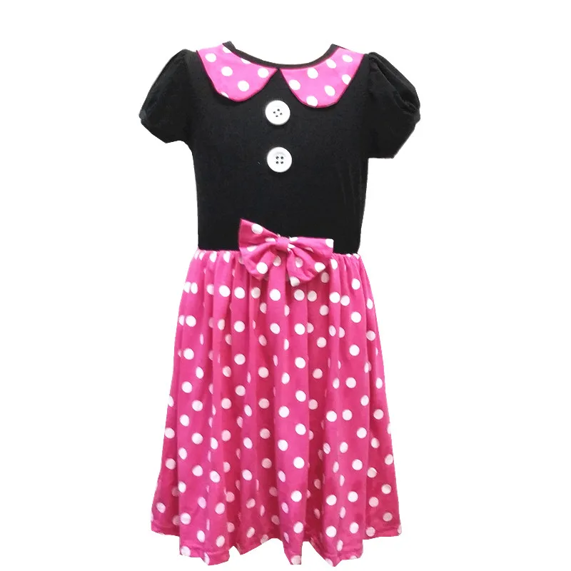 pink minnie Платье принцессы для девочек на день рождения, костюм Минни, Тиана, платье, Captian Hook Potter, вечерние платья для косплея, Wonder women - Цвет: pink minnie