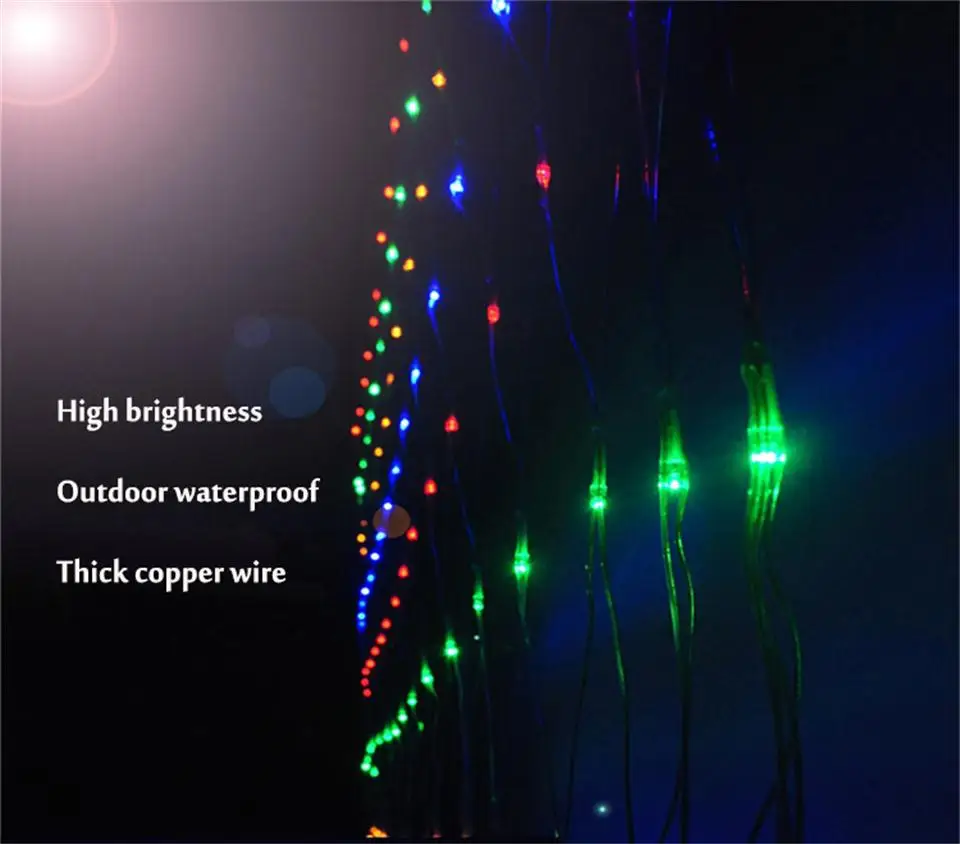 1,5X1,5 м 96LED строки открытый Рождественский декоративные свадебные Сетка Строка Фея Шторы гирлянды полосы праздник света