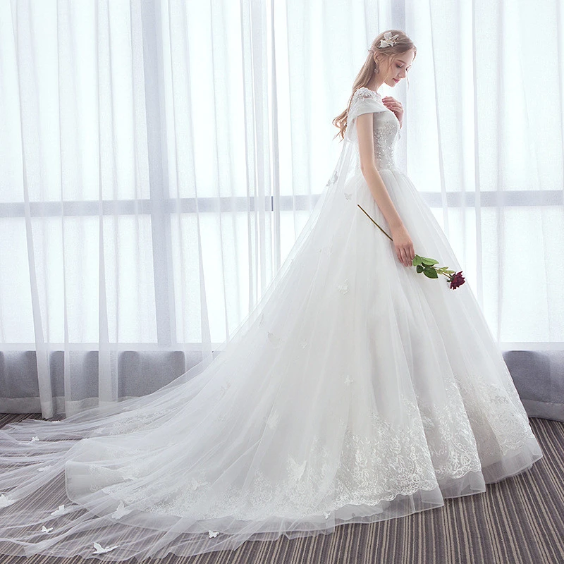 Vestido De Noiva VLNUO NISA роскошное белое кружевное свадебное платье с v образным вырезом и