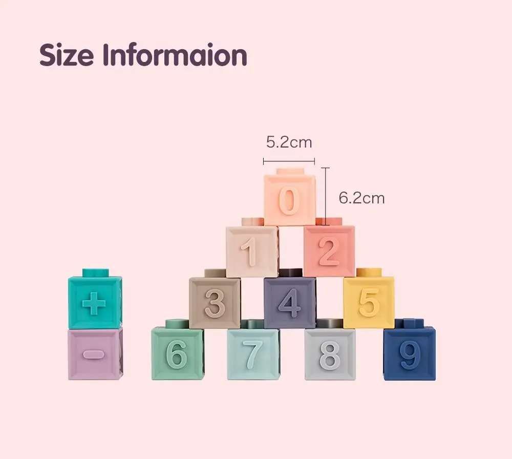 

Soft Blocks Set Kids Baby Bath Toys Bathtub Water Shower Squeeze Toy 3D Earily Education Christmas Building Hand Catching Ball