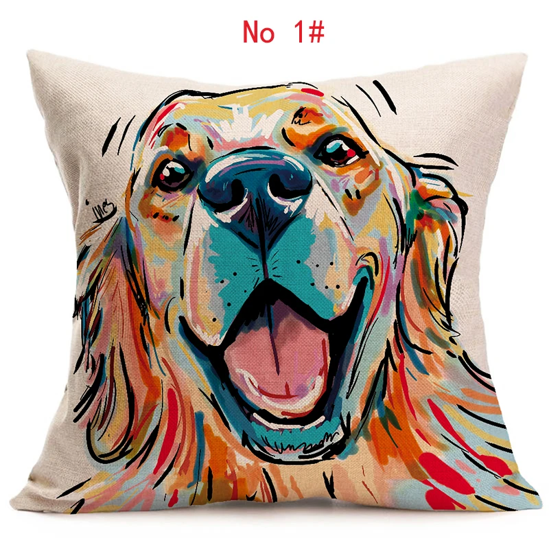 45cm*45cm Animal Expressive dog pillow cover sofa cushion decorative covers brand for case | Дом и сад