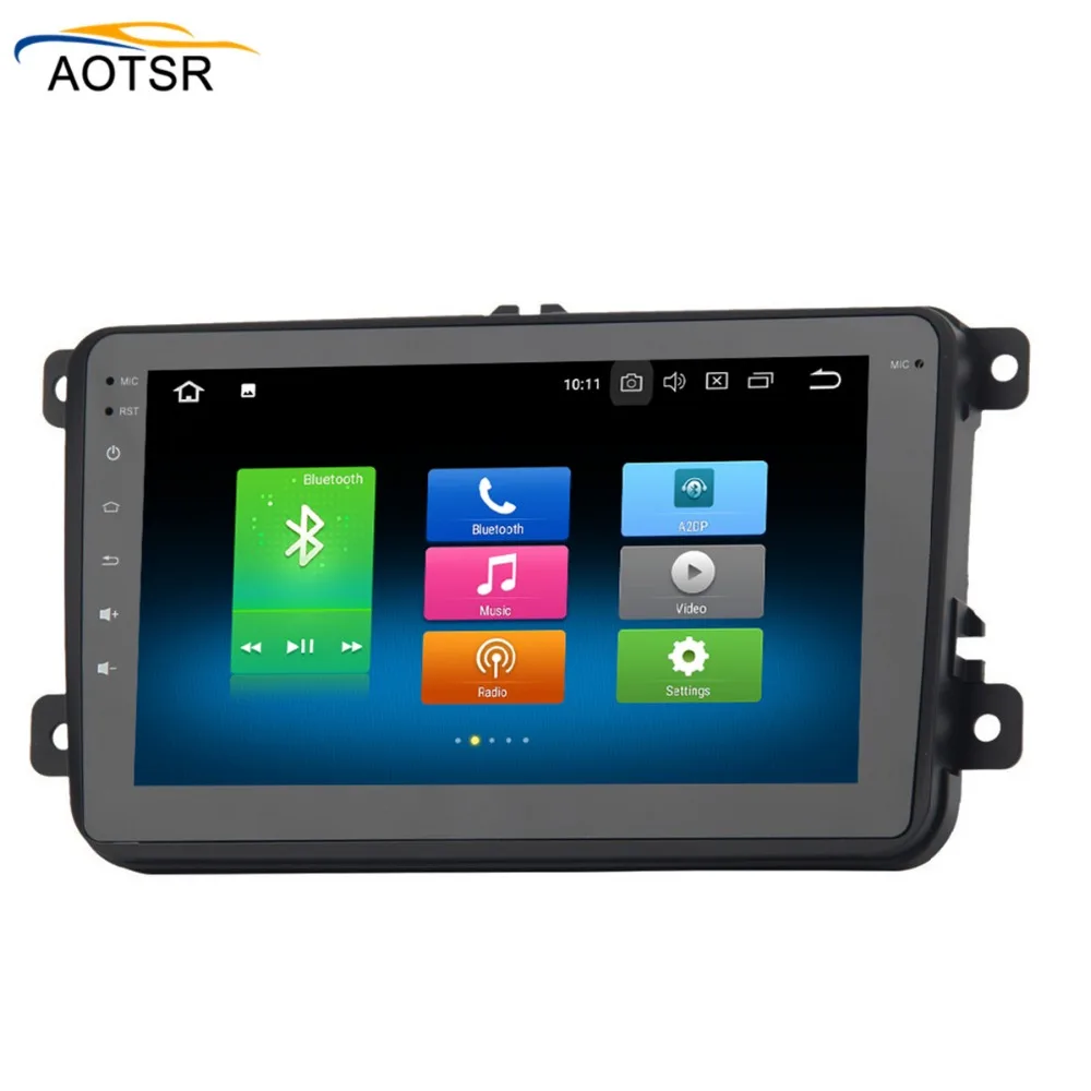 2 DIn автомобильный DVD 8 'HD для Фольксваген Поло MK5 2010 GOLF MK6 2003 2009 Android 0 octa coreWith GPS