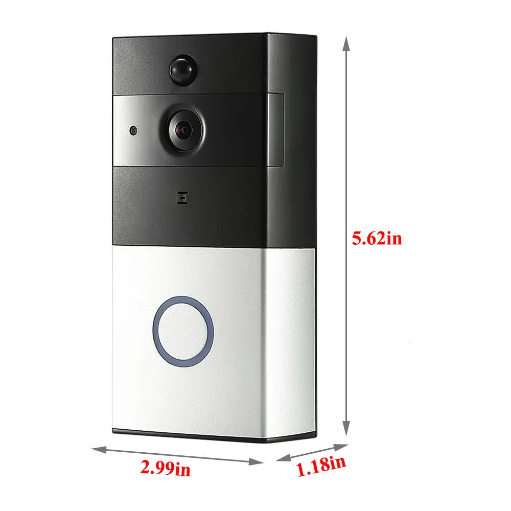 Беспроводной Wi Fi видео дверной звонок 1.0MP Звонок камера ночного видения