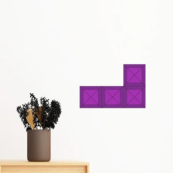 Классические игры Тетрис фиолетовый красный зеленый синий желтый блок съемные