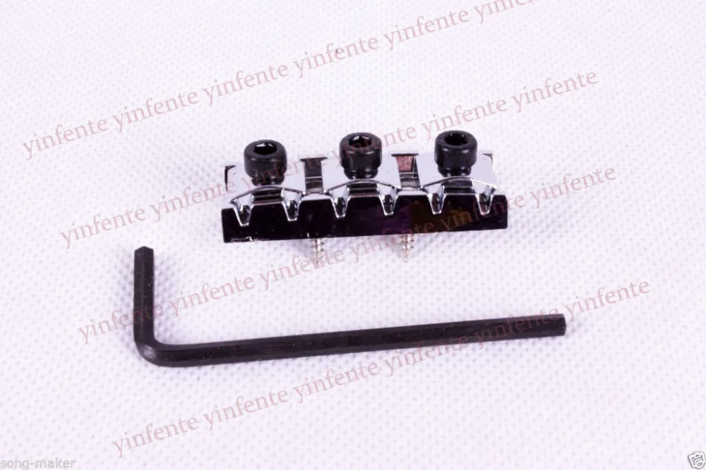 

New Chrome Guitar Locking nut 42mm Double Lock System Bridge Floyd Rose