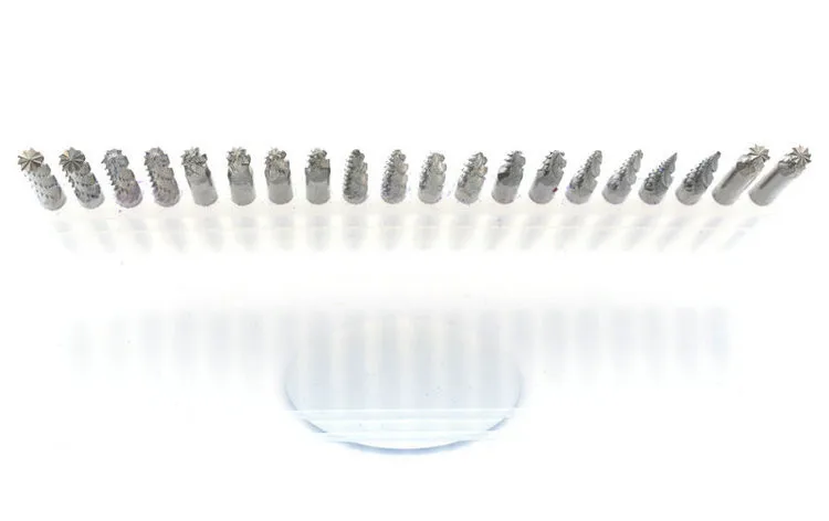 Мини дрель патроны 20 шт./компл. натуральная общая Вольфрам Сталь Ротари файла