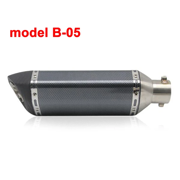 Alconstar 51 мм Универсальный Akrapovic выхлопной мотоцикл Escape Moto модифицированный для грязи велосипед ямы GY6 скутер Yoshimura глушитель - Цвет: Model B-05