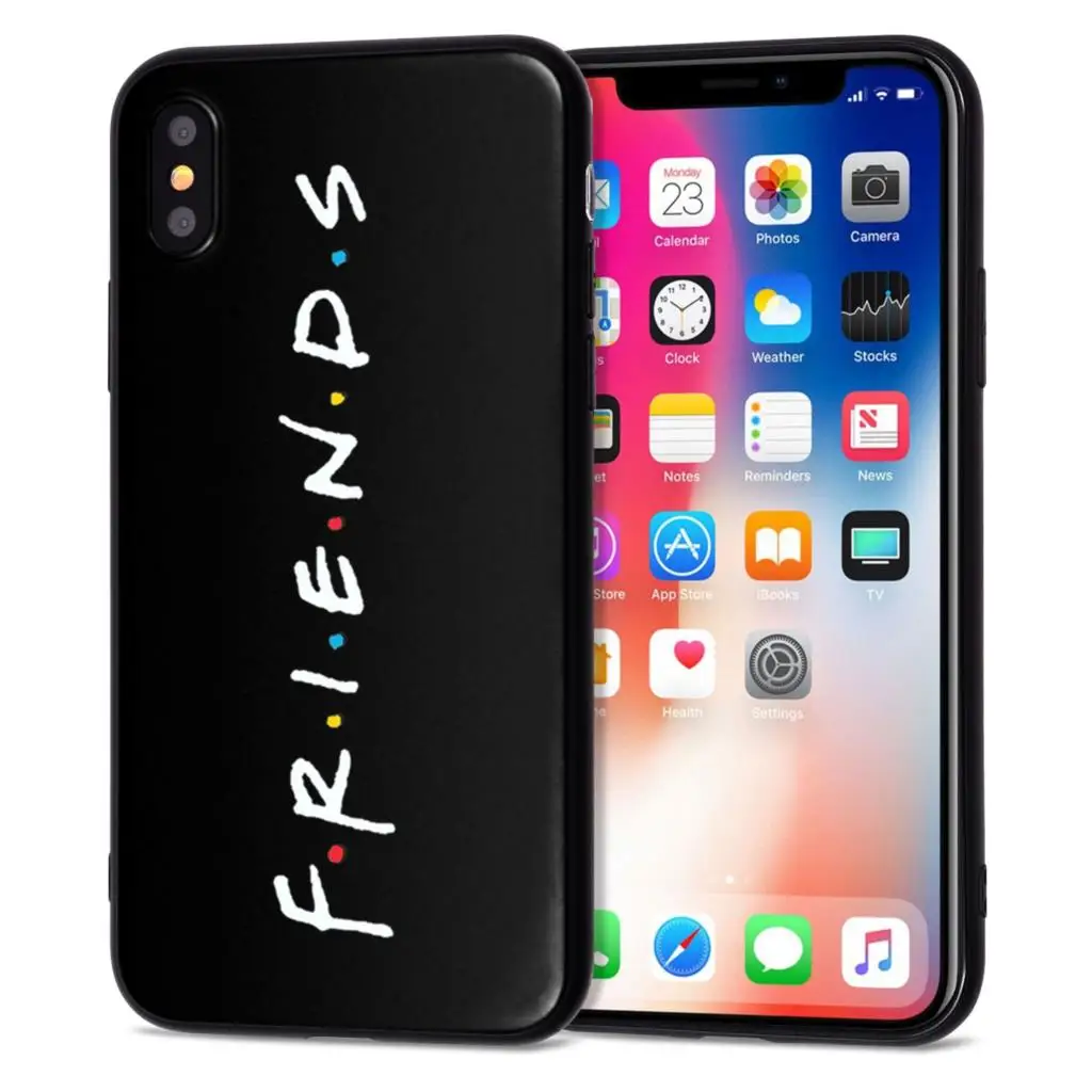 Чехол для телефона Central Perk Coffee friends tv show how you doin черный силиконовый чехол iPhone X 5 5s SE 6