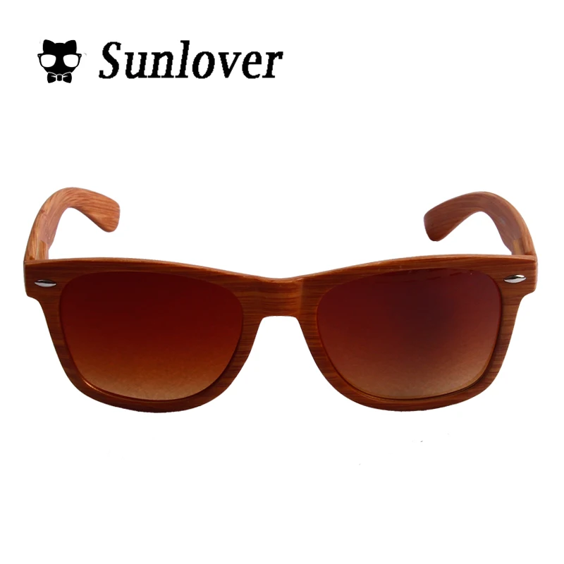Sunlover New fashion Products Мужчины Женщины Стекло Деревянный цвет Солнцезащитные Очки au