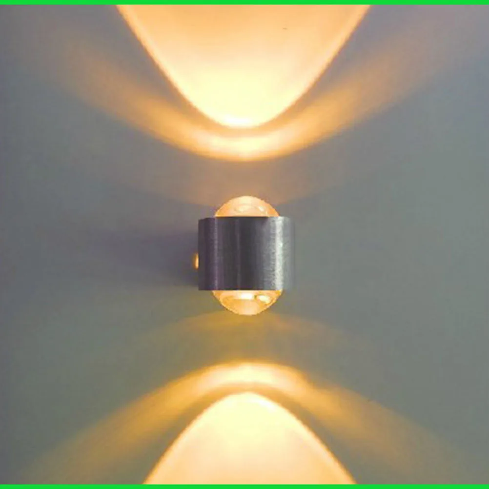 2 Вт светодиодный настенный светильник Настенный кристалл выпуклая линза AC85 265V