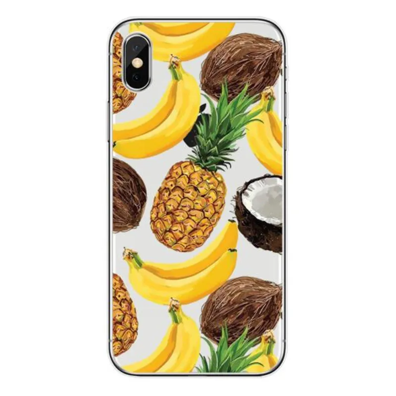 UVR Cartoon Fruits Watermelon Lemon Phone Case For Iphone X 8 7 6 Plus Animal Mobile Cases Back Cover Capa Bag |