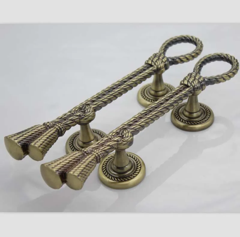 275 мм высококачественные бронзовые деревянные дверные ручки античная латунь KTV