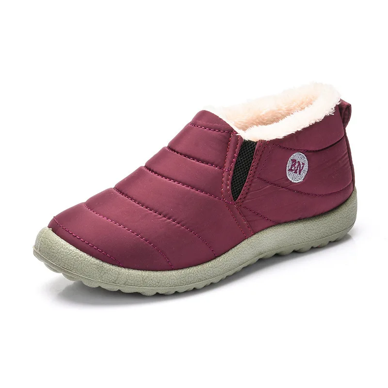 XEK Winter Plush Men Women Snow Boots Keep Warm Sneakers Male Comfortable Running Shoes Walking Outdoor Sport Trainers JH75 | Спорт и