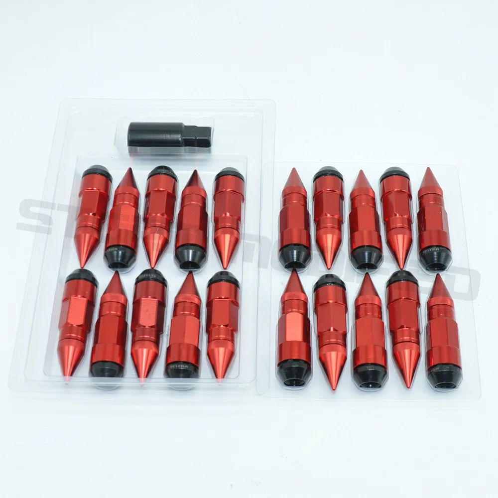 SuTong 20 шт. набор M12X1.5 и M12X1.25 Расширенный алюминиевый Железный тюнер 82 мм гайки