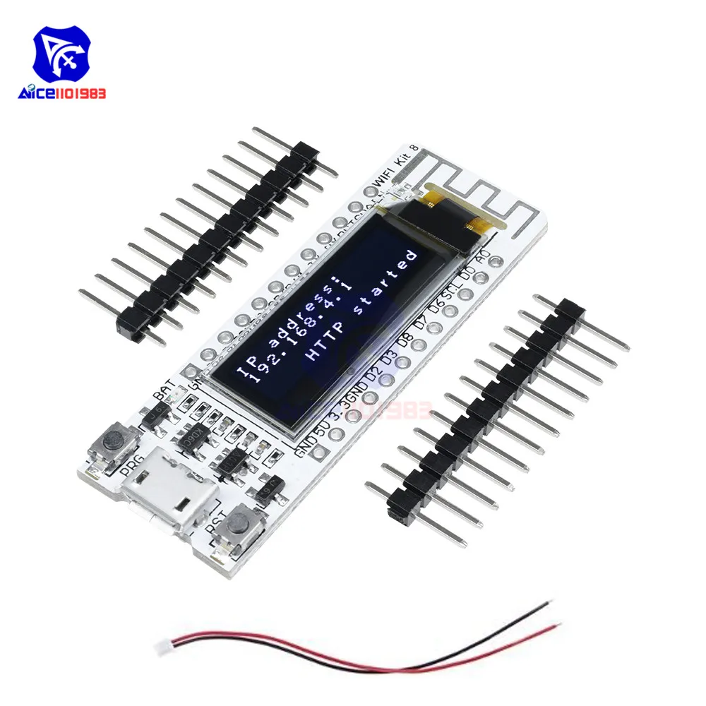 Макетная плата ESP8266 с Wi-Fi OLED-дисплей 0 91 дюйма CP2014 модуль NodeMcu 32 Мб флэш-Интернет