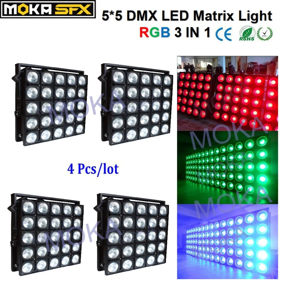 Светодиодные Матричные огни RGB 3 в 1 сценическое освещение для диджея дискотеки