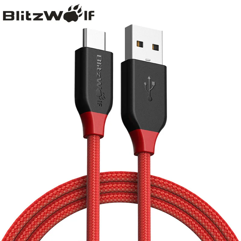 Кабель USB Type C BlitzWolf 0 9 м 1 8 м|Кабели для мобильных телефонов| |