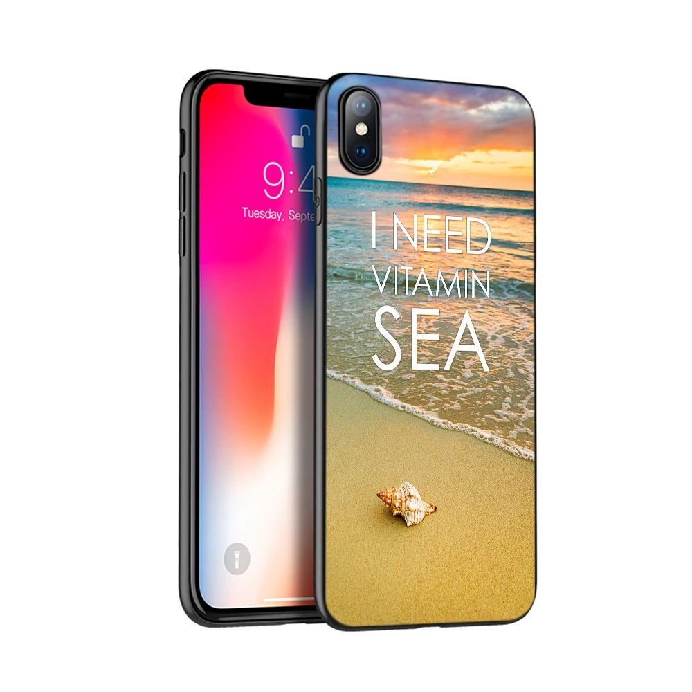 Черный чехол из термопластичного полиуретана для iphone 5 5s SE 2020 6 6s 7 8 plus x 10