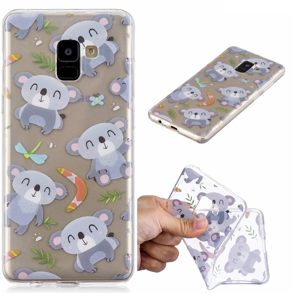 Для Samsung Galaxy A8 2018 чехол милый мягкий Силиконовый ТПУ для SM-A830 A830F A8300 Чехлы