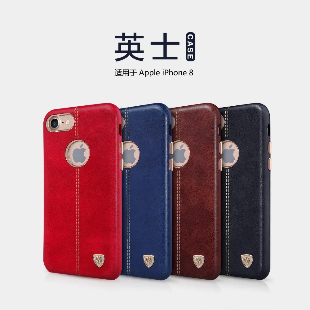 Кожаный чехол для Apple iPhone 8, чехол Nillkin для телефона Englon из искусственной кожи, чехлы для iPhone 8 Plus, чехлы для мобильных телефонов
