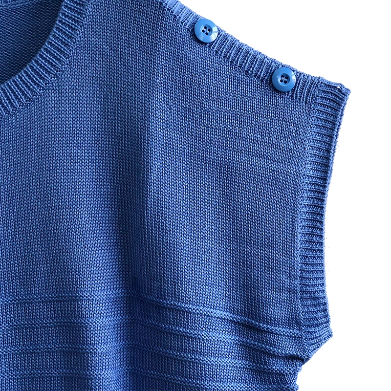 MS VASSA сезон: весна–лето Для женщин Комплект синего цвета с круглым вырезом