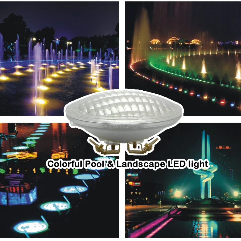 RGB LED Par36 освещение для бассейна ландшафта 12 В постоянного тока лампа освещения