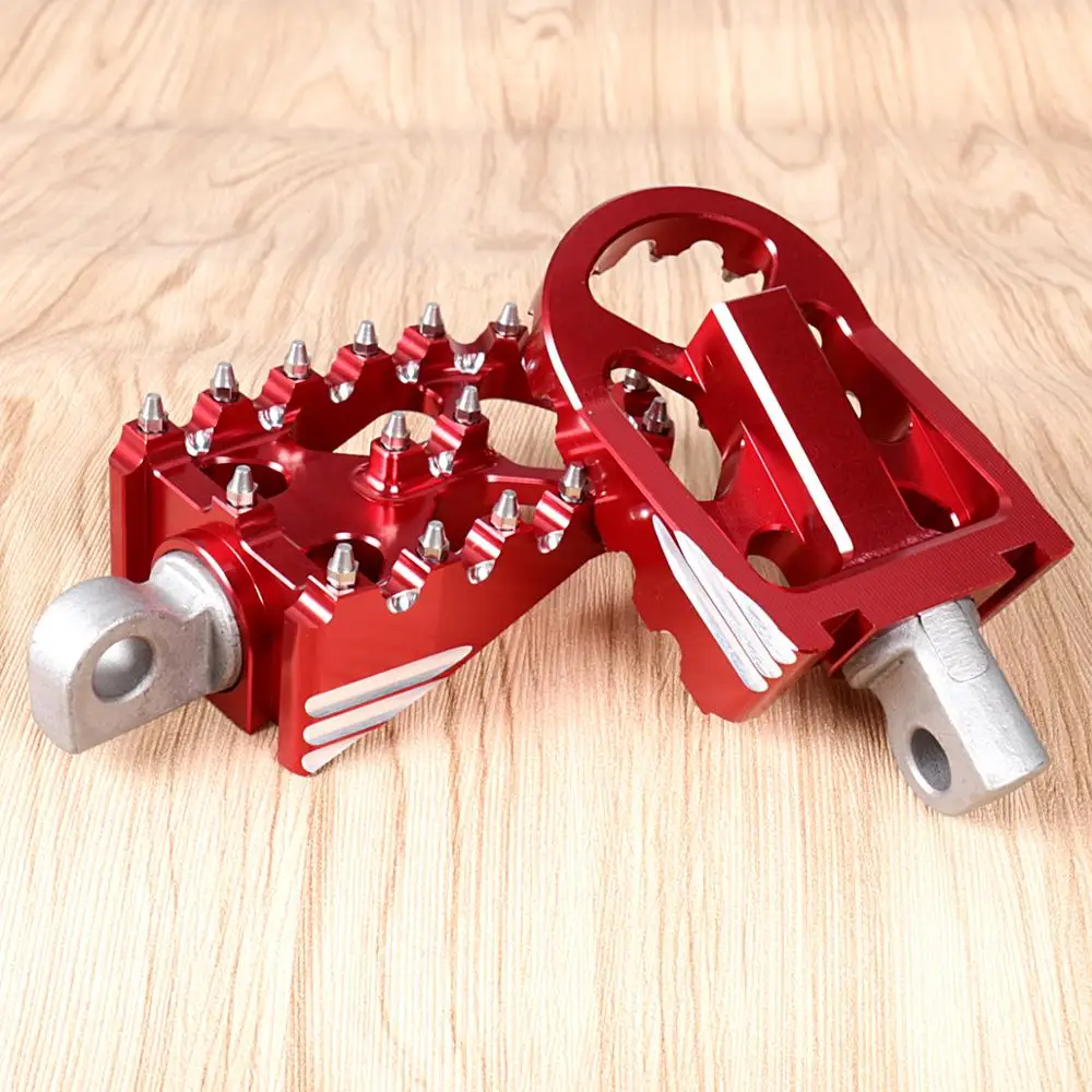 1Pair Red Rotating Footpegs Custom Chopper Foot Pegs For Harley Sportster XL Iron 883 Dyna Softail Models | Автомобили и