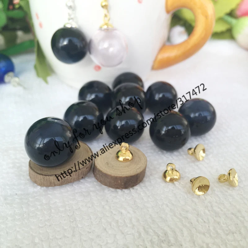 Хит! 16 мм стеклянный пузырьковый и 6 колпачок набор стеклянная бутылка DIY флакон