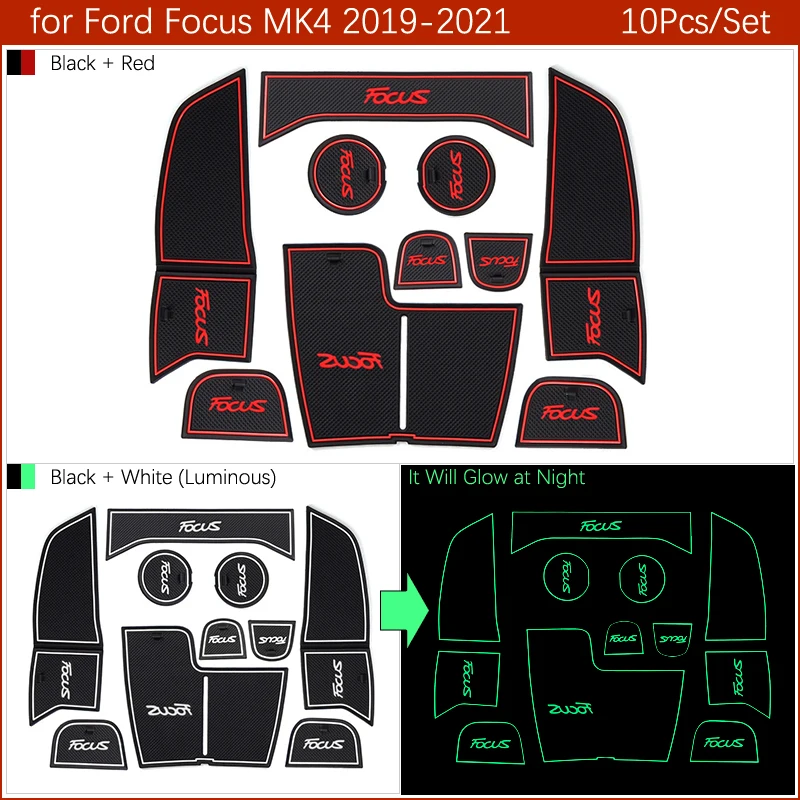 Противоскользящий коврик для разъема ворот резиновые подставки Ford Focus 4 MK4 2019 2020