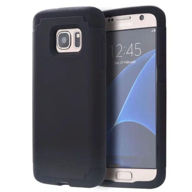 10 шт./лот аккумулятор чехол для Samsung Galaxy S7 край G935 G930 корейский двухцветный PC + тпу