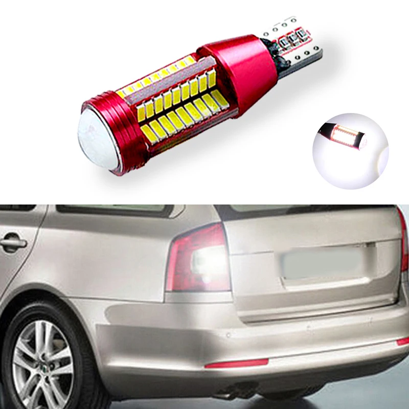 BOAOSI 1x Canbus T15 W16W 912 921 светодиодный лампы 4014 SMD супер яркий автомобиль Резервное копирование Фары заднего хода, белый цвет для Skoda Superb