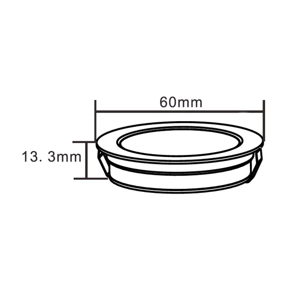 

Ultra Thin Home Kitchen Led Under Cabinet Lighting 12VDC 3W Mini Recessed Round Light Warm White Cold White 5pcs/lot