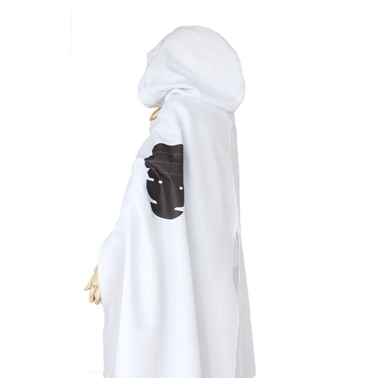 

Seraph of the end Mikaela Hyakuya White Uniform Battle Suit Top Pants Cloak Belt Full Set Cosplay Costume