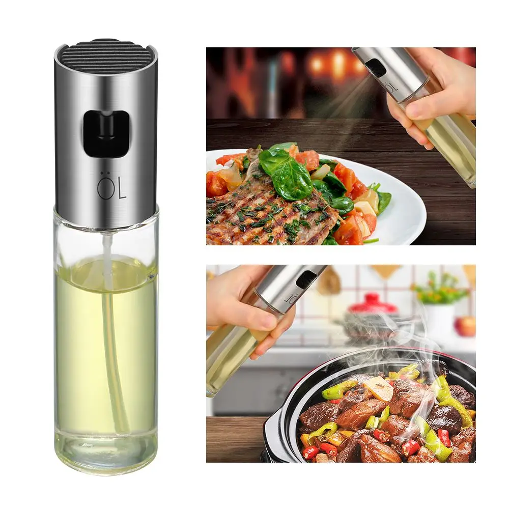 ABEDOE распылитель масла из нержавеющей стали, распыление оливкового тумана, насос для бутылки, горшок, дозатор для уксуса, кухонный инструмент для дома, гриля, барбекю