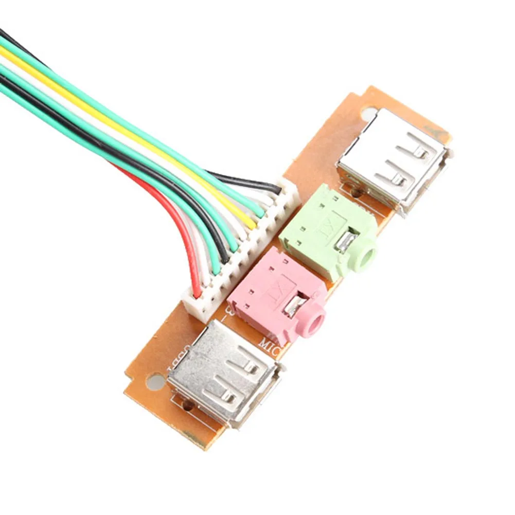 100% Совершенно новая панель с 2 USB 0 портами s PC чехол для компьютера Передняя аудио