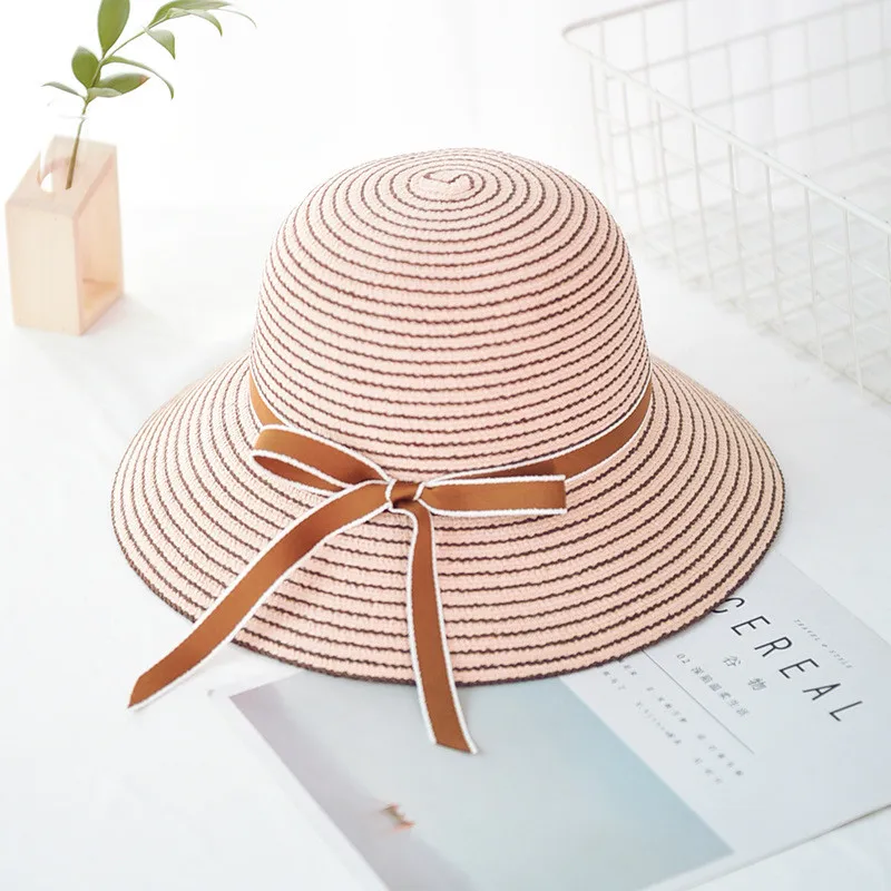 Женская Соломенная широкополая шляпа дерби с широкими полями Пляжная складная